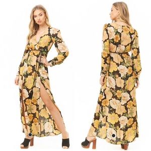 Fall Floral Maxi Dress (NWT) Size Small